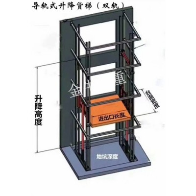 江蘇成品銷售導軌貨梯金牛起重