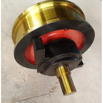 河南永興制作精美雙梁起重車輪組