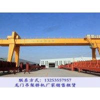 貴州黔南龍門吊租賃廠家50/10噸吊鉤門式起重機價格