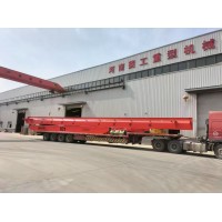 河南菱工橙色十噸單梁起重機發往新疆-河南菱工重型機械有限公司